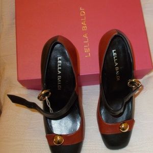 Lela Baldi leather shoes - size US 6 (EU36 ) burgu